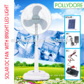 16inch standing solar fan with LED light